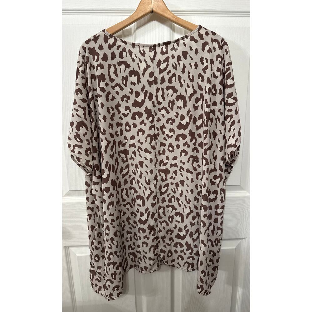 Carmela Real Love Cheetah Hi-Low Flowy Tunic Coverup, sz M - Picture 7 of 8